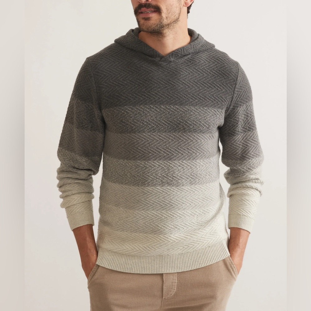 Marine Layer Gray Gradient Sweater Hoodie Size Medium